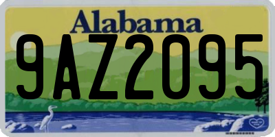 AL license plate 9AZ2095