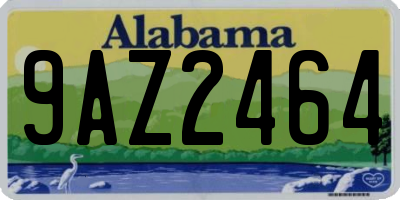 AL license plate 9AZ2464