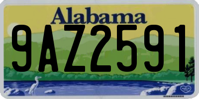 AL license plate 9AZ2591