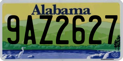 AL license plate 9AZ2627