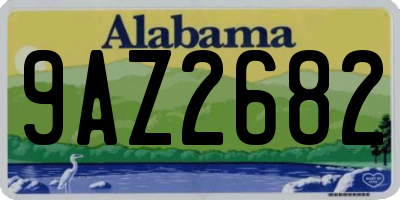 AL license plate 9AZ2682