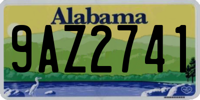 AL license plate 9AZ2741