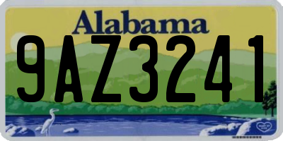AL license plate 9AZ3241