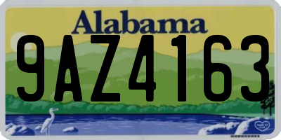 AL license plate 9AZ4163