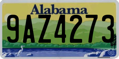 AL license plate 9AZ4273