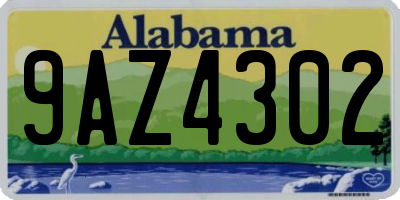 AL license plate 9AZ4302