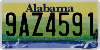 AL license plate 9AZ4591