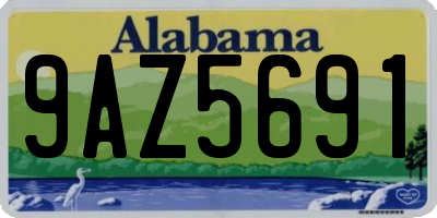 AL license plate 9AZ5691