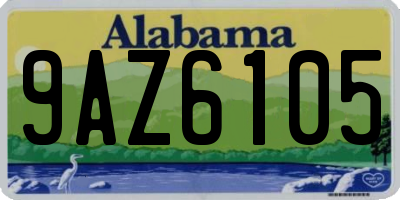 AL license plate 9AZ6105