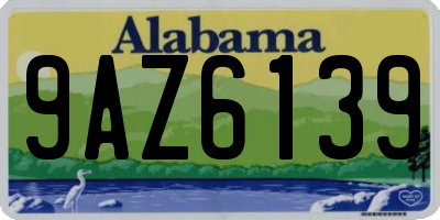 AL license plate 9AZ6139