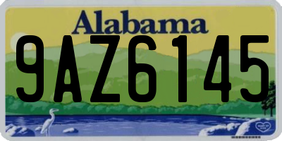 AL license plate 9AZ6145