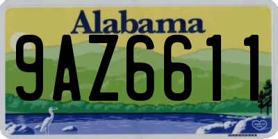 AL license plate 9AZ6611