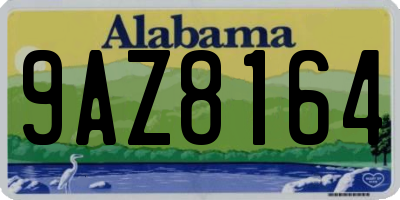 AL license plate 9AZ8164