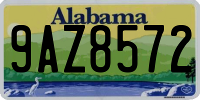 AL license plate 9AZ8572