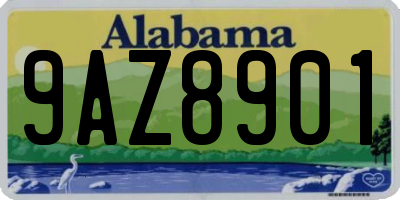 AL license plate 9AZ8901