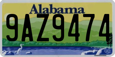 AL license plate 9AZ9474