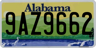 AL license plate 9AZ9662