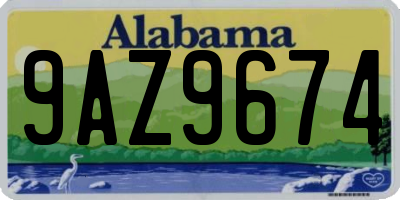 AL license plate 9AZ9674
