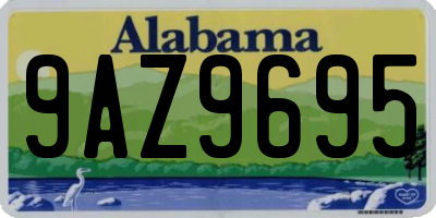 AL license plate 9AZ9695