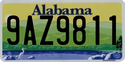 AL license plate 9AZ9811