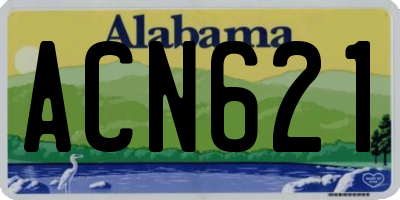 AL license plate ACN621