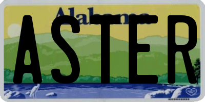 AL license plate ASTER