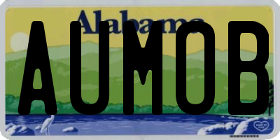 AL license plate AUMOB
