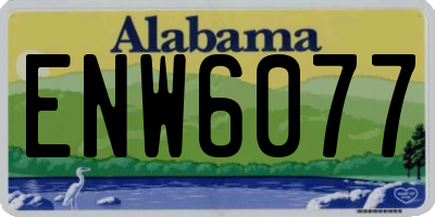 AL license plate ENW6077