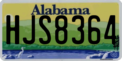 AL license plate HJS8364