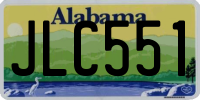 AL license plate JLC551
