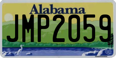 AL license plate JMP2059