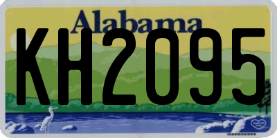 AL license plate KH2095