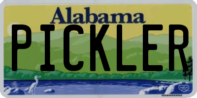 AL license plate PICKLER