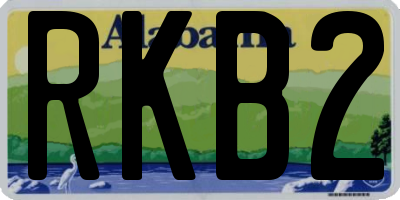 AL license plate RKB2