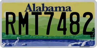 AL license plate RMT7482