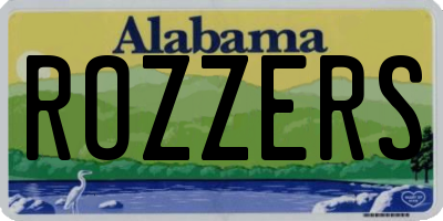 AL license plate ROZZERS