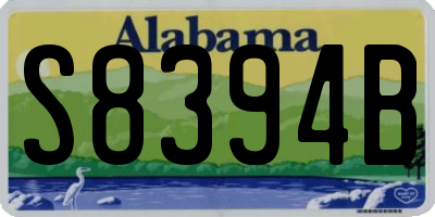 AL license plate S8394B