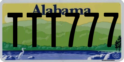 AL license plate TTT777