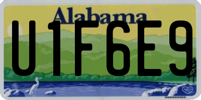 AL license plate U1F6E9