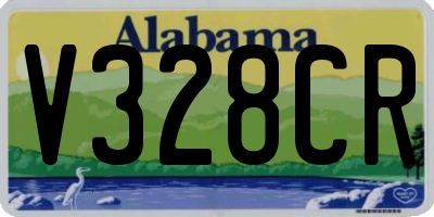 AL license plate V328CR