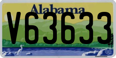 AL license plate V63633