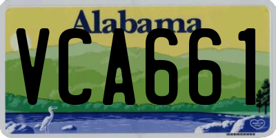 AL license plate VCA661