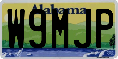 AL license plate W9MJP