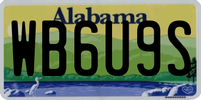 AL license plate WB6U9S