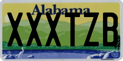 AL license plate XXXTZB