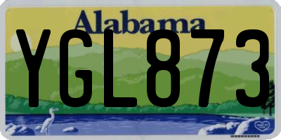 AL license plate YGL873