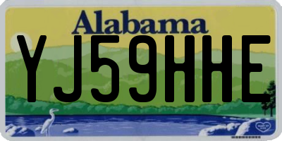 AL license plate YJ59HHE