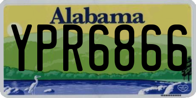 AL license plate YPR6866