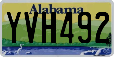 AL license plate YVH492