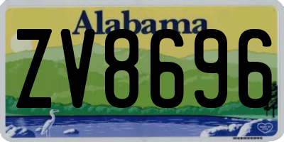 AL license plate ZV8696